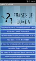Frases de Duvida Poster