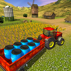 Farm Tractor Cargo Driving Sim أيقونة