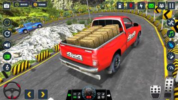 Offroad Pickup Truck Cargo Sim постер