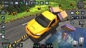 Offroad Pickup Truck Cargo Sim اسکرین شاٹ 3