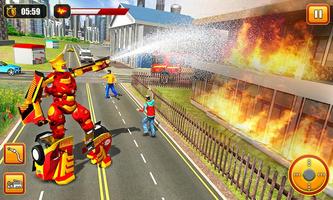 Firefighter Robot Rescue Hero capture d'écran 3