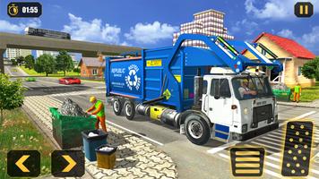 Trash Dump Truck Driver Game syot layar 1