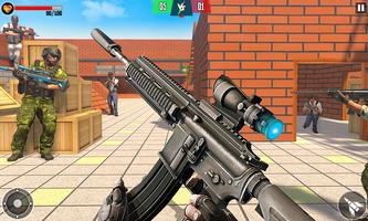 Ataque militar moderno FPS Poster