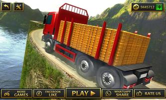 Bergauf Gold Transporter LKW f Screenshot 2