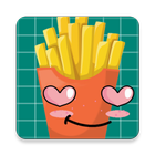 آیکون‌ FrenchFries wastickerapps wasticker sticker