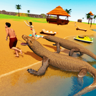 komodo dragon family sim: strand- en stadsaanval-icoon