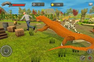 komodo dragon family sim: strand- en stadsaanval screenshot 1