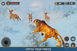 Sabertooth Tiger Revenge: Animal Fighting Games ภาพหน้าจอ 1
