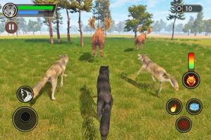 Wolf Simulator: Wild Animal Attack Game ภาพหน้าจอ 1