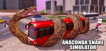 enojado anaconda serpiente ataque ciudad