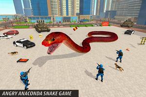 Angry Anaconda Snake City Attack 截图 1