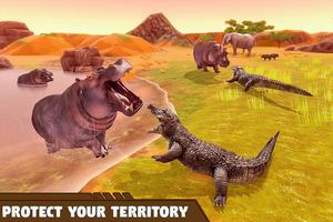 برنامه‌نما Crocodile Family Simulator Games 2021 عکس از صفحه