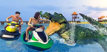 Angry Crocodile Family Simulator: Crocodile Attack