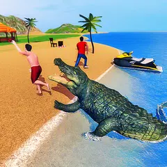 Angry Crocodile Family Simulator: Crocodile Attack