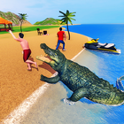 Angry Crocodile Family Simulator: Crocodile Attack آئیکن
