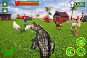 Angry Crocodile Family Simulator: Crocodile Attack 스크린샷 2
