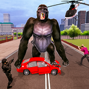 Angry Gorilla City Battle: Dinosaur Survival APK