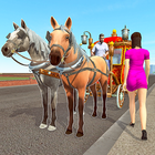 Horse Taxi 2021: City & Offroad Transport ไอคอน