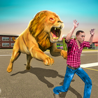 Angry Lion Sim City Attack ไอคอน