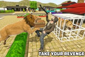 Angry Lion Sim City Attack スクリーンショット 2