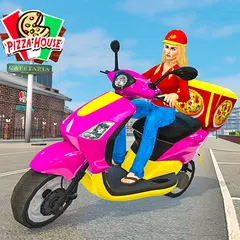 Moto Bike Pizza Lieferung - Mädchen Essen Spiel APK Herunterladen