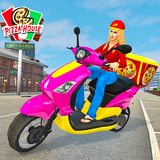 moto bisiklet pizza teslimi - kız yemek oyunu simgesi