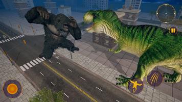 恐竜コング暴れ回るゲーム スクリーンショット 2