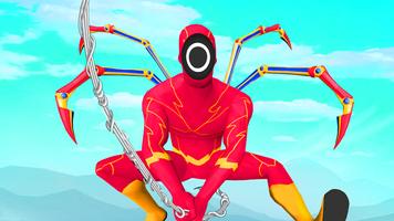 Spider Rope Man Black Hero Screenshot 2