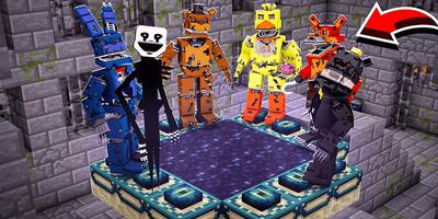 Animatronic Mod for Minecraft pe imagem de tela 1