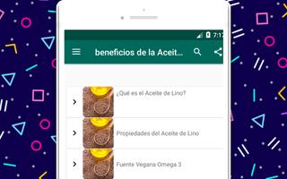 beneficios de la Aceite de semilla de lino Screenshot 3