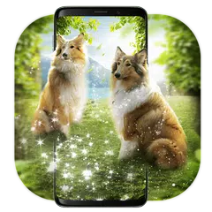 <span class=red>3D</span> Dog Nature Live Wallpaper &amp; Background Parallax