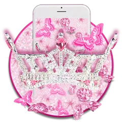 Descargar APK de Pink Glitter Crown Live 3D Wallpaper & Background