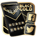 Black Gold Launcher Theme Live APK