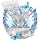 Blue Diamond Swan Launcher Theme Live HD Wallpaper APK