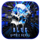Blue Gothic Skull icône