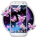 Colorful Neon Butterfly Launcher Theme Wallpapers APK