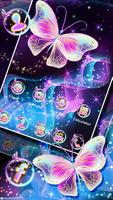 Colorful Neon Butterfly Launcher Theme Wallpapers capture d'écran 1