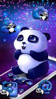 Cute Panda Night Affiche