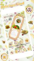 Delicious Food Launcher Theme Live HD Wallpapers 포스터