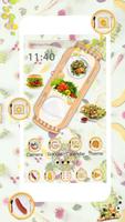 Delicious Food Launcher Theme Live HD Wallpapers تصوير الشاشة 1