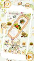Delicious Food Launcher Theme Live HD Wallpapers تصوير الشاشة 2