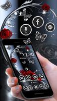 Metal Rose Launcher Theme Live HD Wallpapers poster