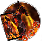 Fire Dragon Launcher Theme Liv ícone