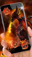 Fire Dragon Launcher Theme Liv imagem de tela 1