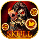 Fire Skull Reaper Launcher Theme Live HD Wallpaper APK