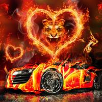 Flaming Car Sports syot layar 1