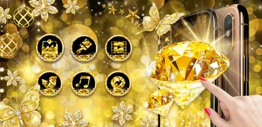 Gold Diamond Launcher Theme Li