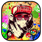 Graffiti Launcher Theme Live HD Wallpapers simgesi