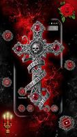 Jesus Cross Skull постер