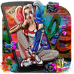Joker Graffiti Sexy Girl Launcher Theme